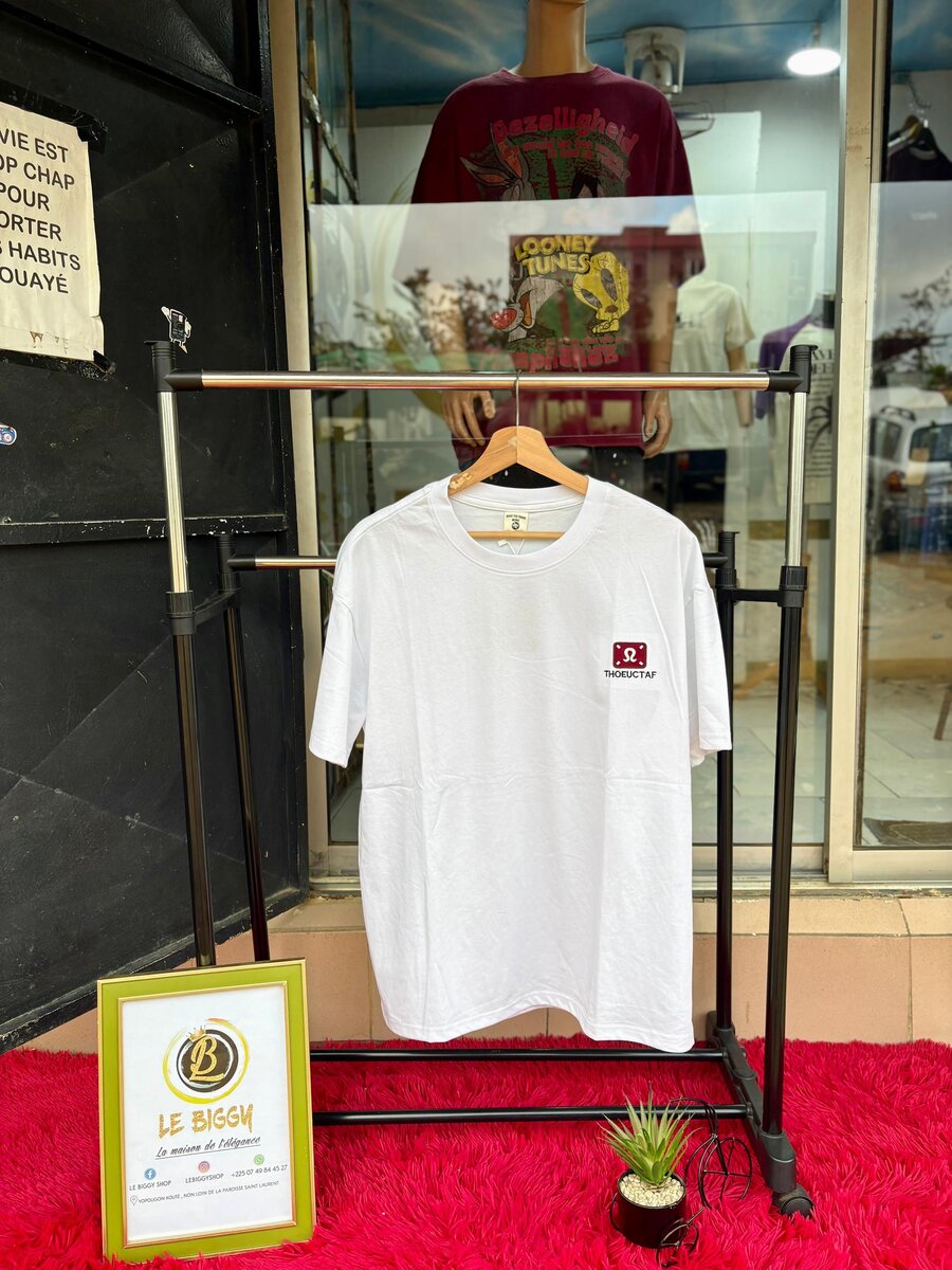 T-shirt en coton imprimé unique