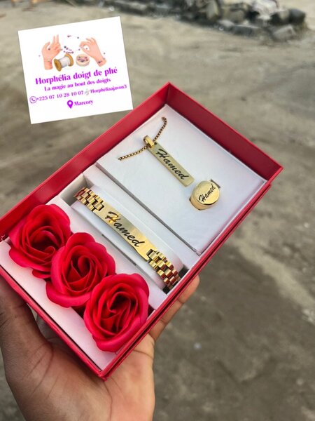 Bijoux personnalisés 3piece