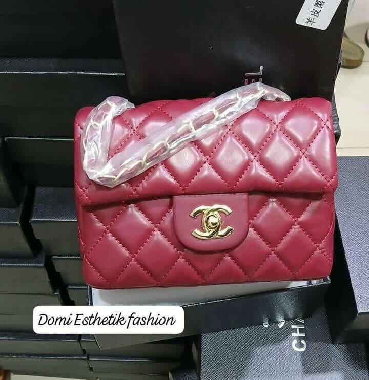 Sac à main en cuir matelassé