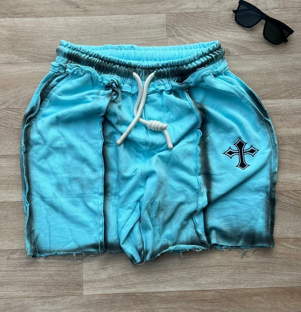 Shorts décontractés bleus homme
