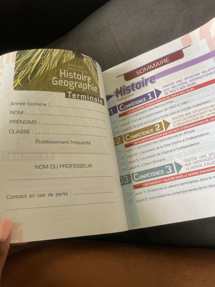 Livre Histoire-Géographie Terminale