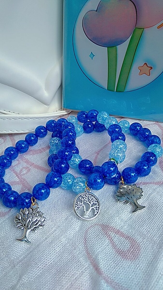 Bracelets en perles colorées