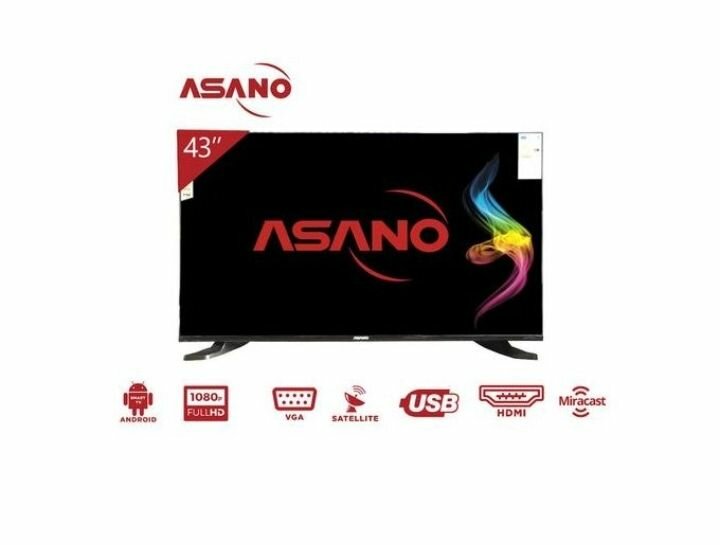 Asano 43DF3 Ultra HD Smart Android TV - Frameless Screen -
