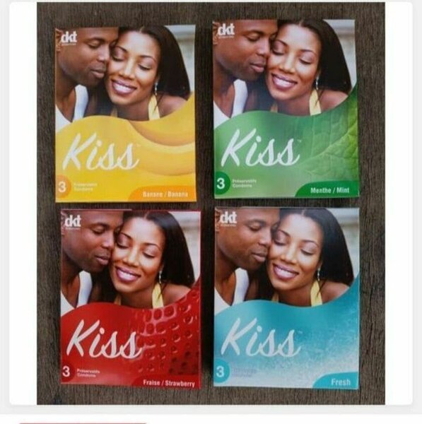 Préservatifs goût Kiss par dkt