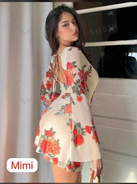 Robe élégante fleurie