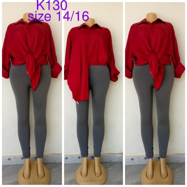 Shirt bright red size 14/16