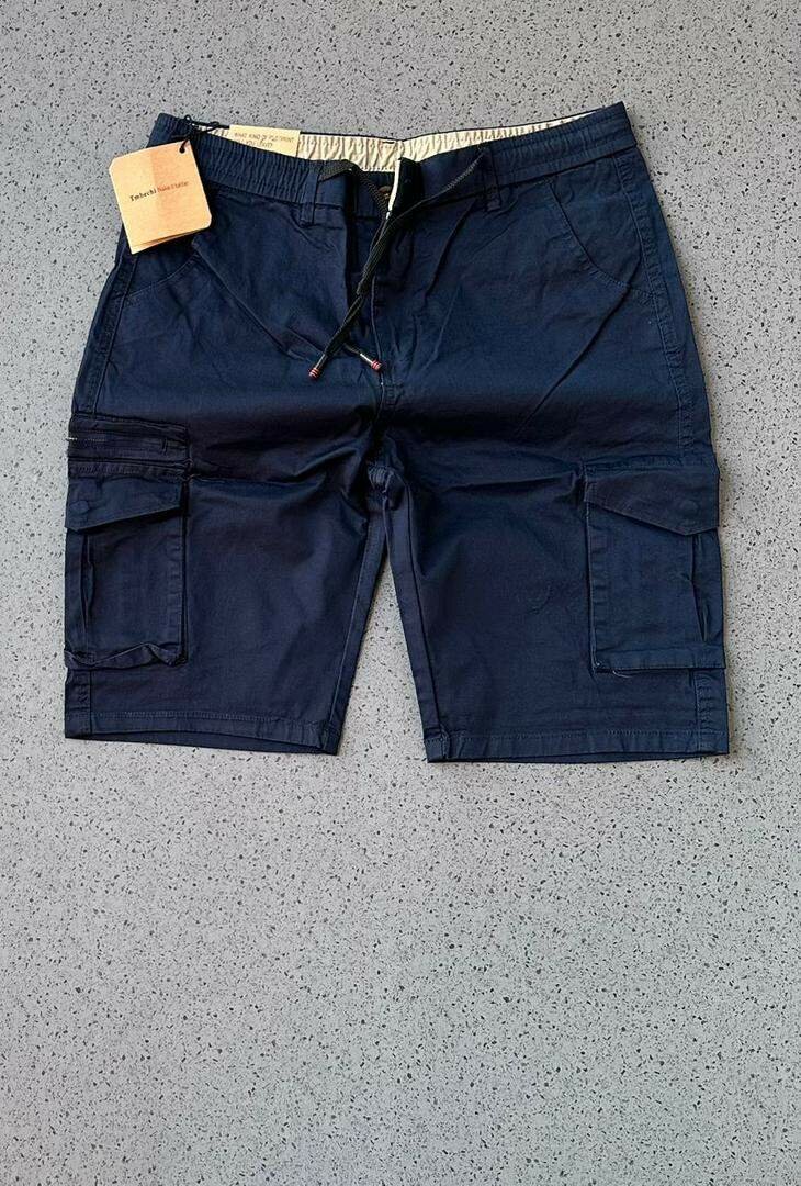 Khaki side pocket shorts