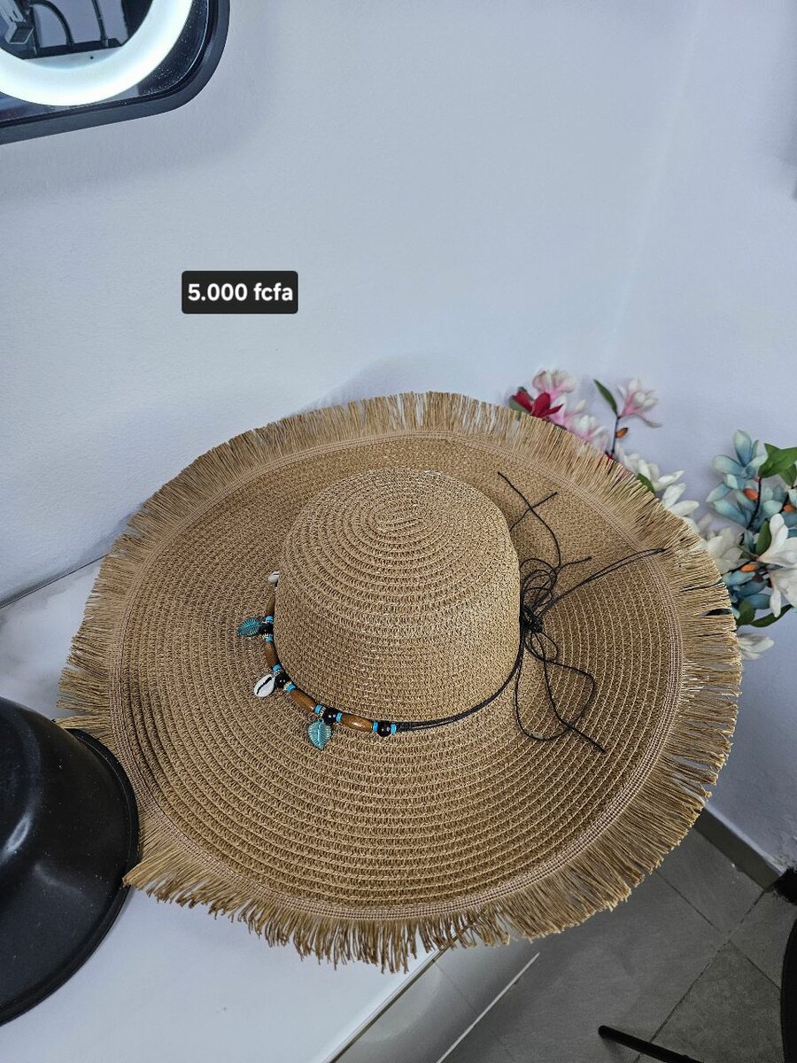 Chapeau de paille élégant été