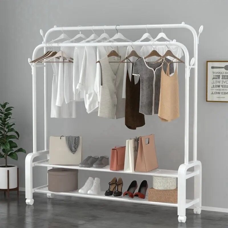 High quality clothes rack with shoe rack