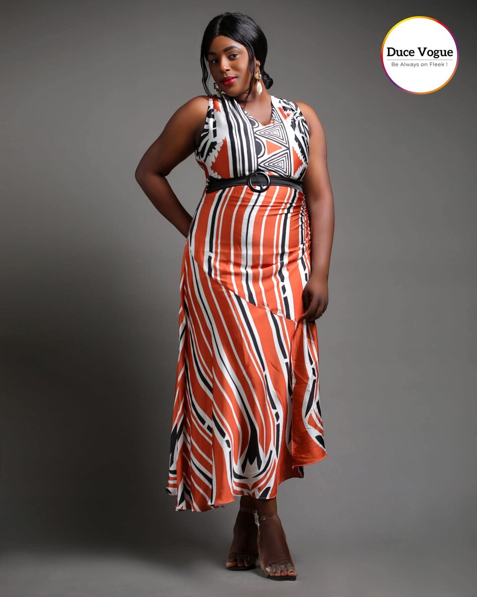 Robe Maxi Imprimée Taille Plus