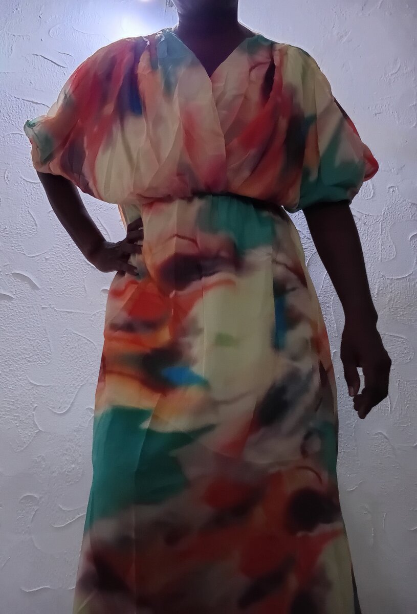 Longue robe colorée