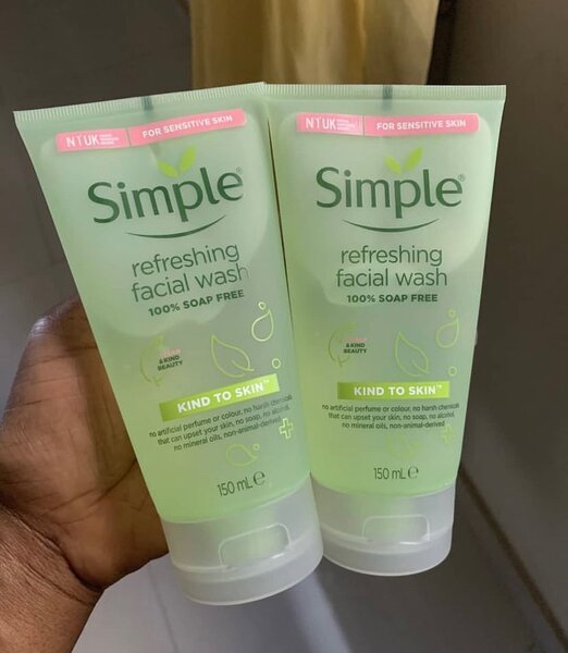 Simple facial wash