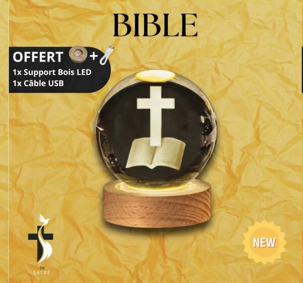 Veilleuse gravure chrétienne