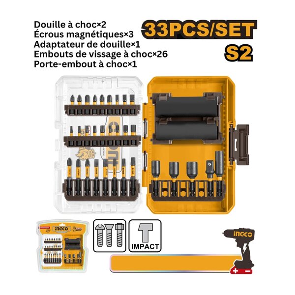 Set de Douilles à Choc 33 pièces