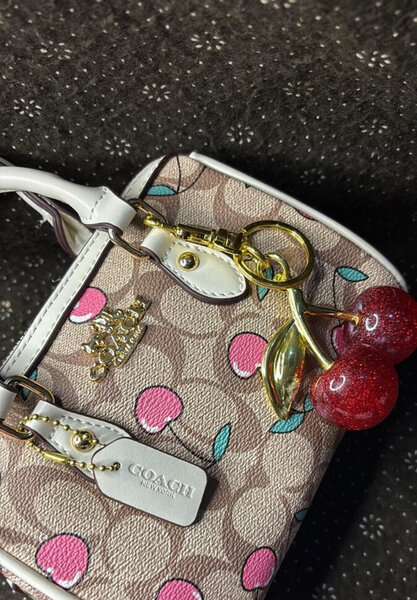 Sac à main Coach cerise