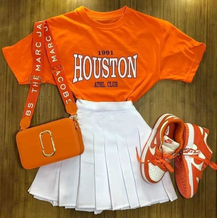 T-shirt orange sportif