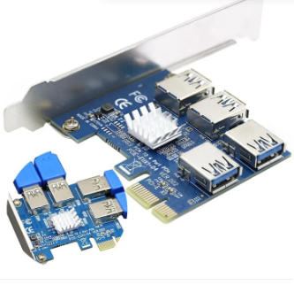 PCI E SPLITTERExpress 1x to 4 Port 1x