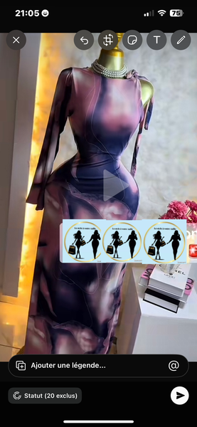 Robe asymétrique élégante