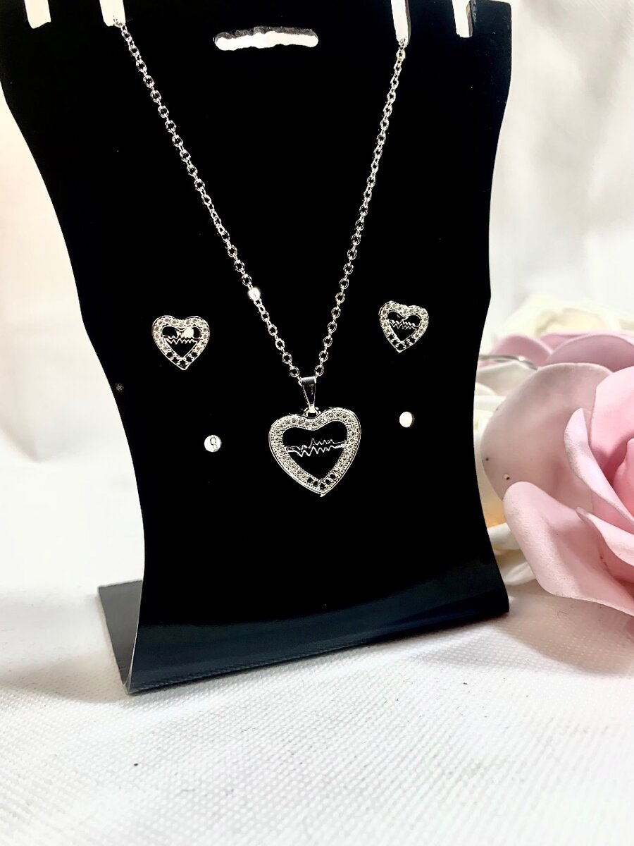 Silver Heart Shape Pendant