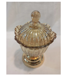 Glass Candy Decor Vase