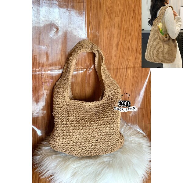 Straw Woven Tote Bag