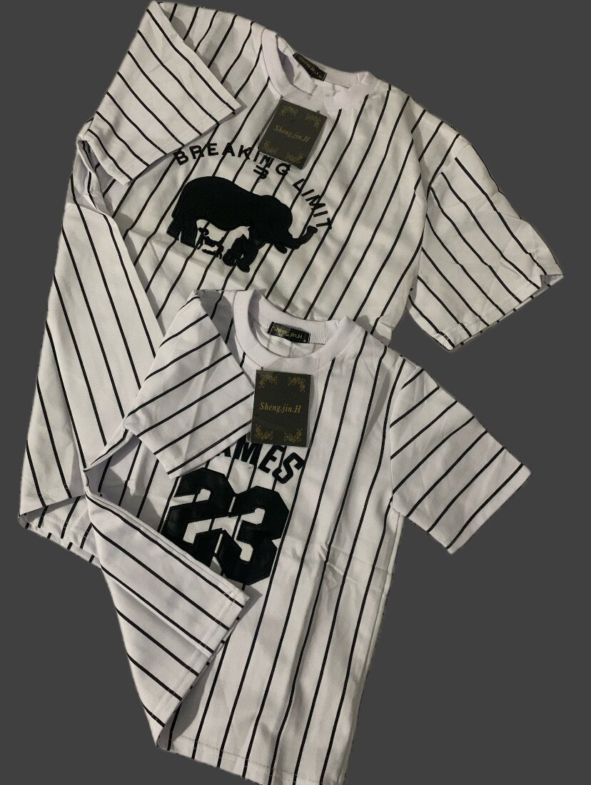 T-shirts assortis rayés