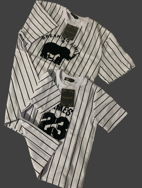 T-shirts assortis rayés