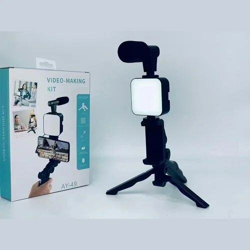 Kit de Vlogging avec Micro et Lumière