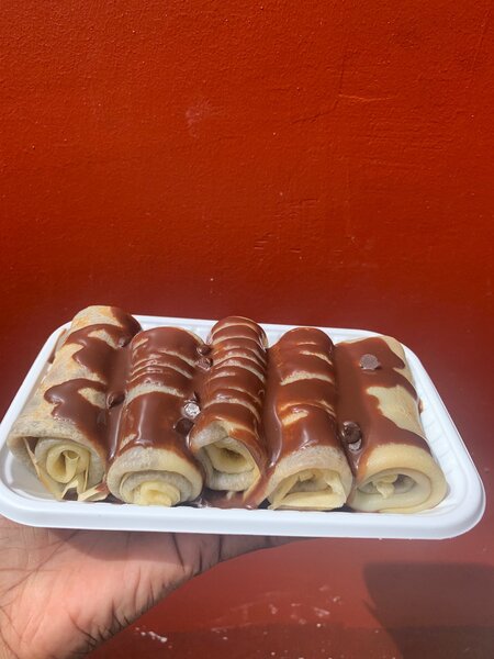 Crêpes roulées Nutella