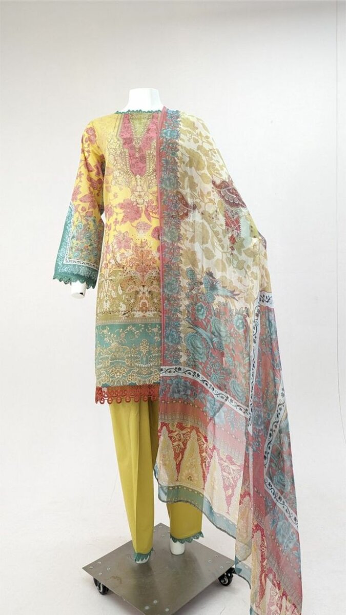 Luxury Lawn 3 Peace Suit