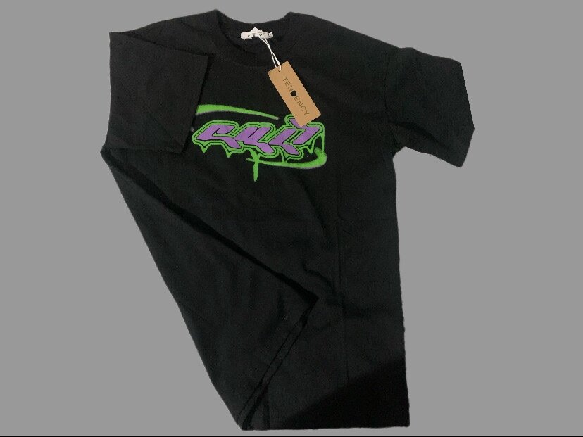 T-shirt en coton imprimée