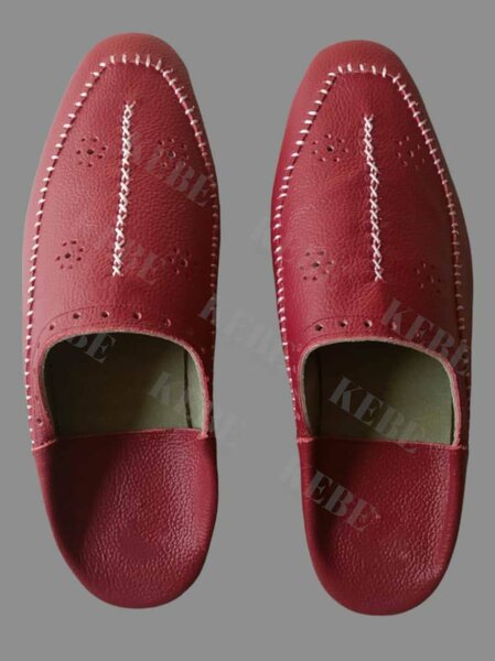 Babouche en cuir