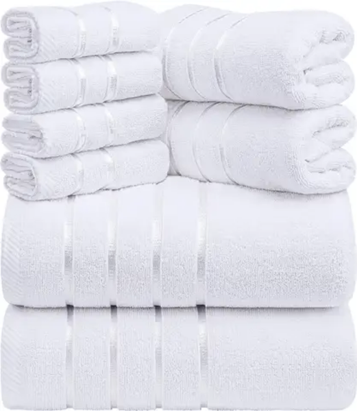 Set de Serviettes Blanches Douces