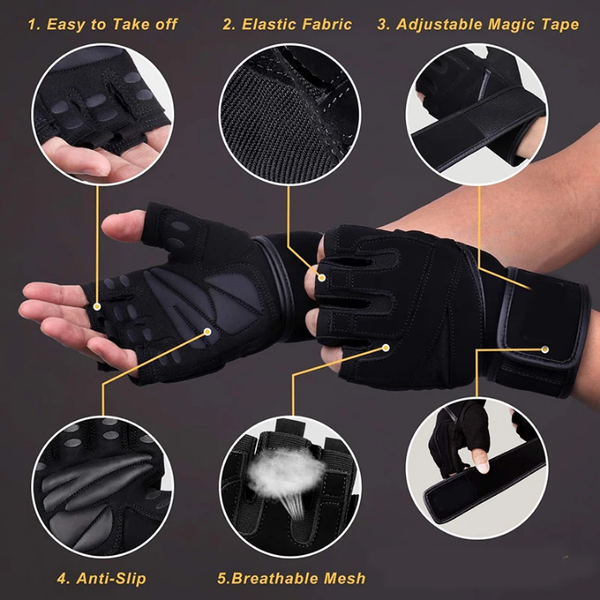 Gants de sport antidérapants