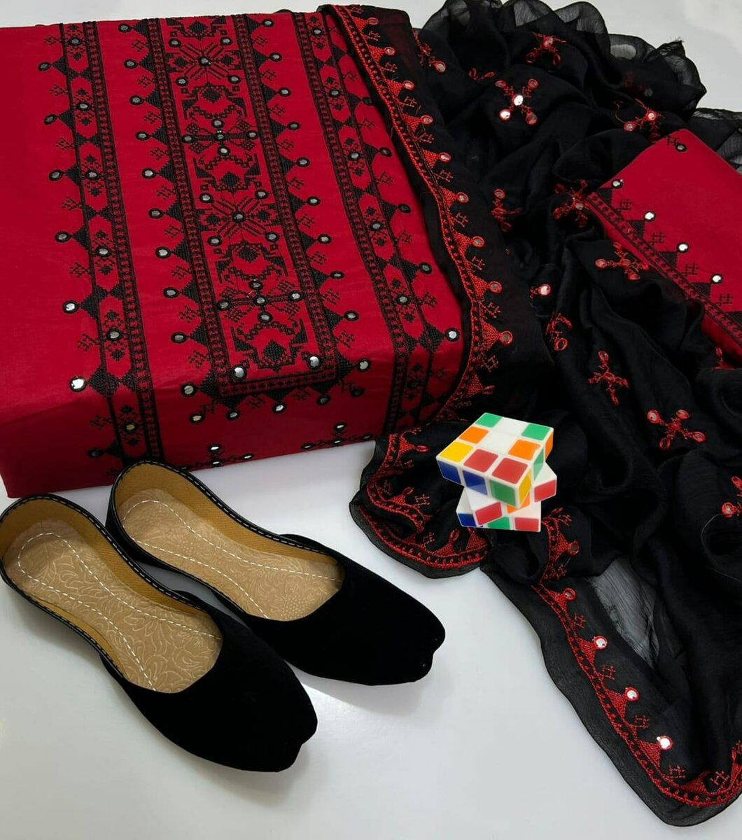 Stuff lawn cotton 3 pc ,Dc Free