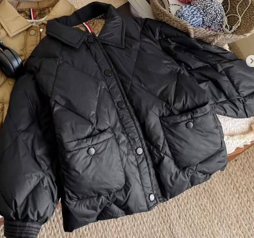 Ветровка пух черная