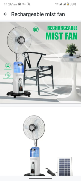 Clinette Rechargeable Mist Fan