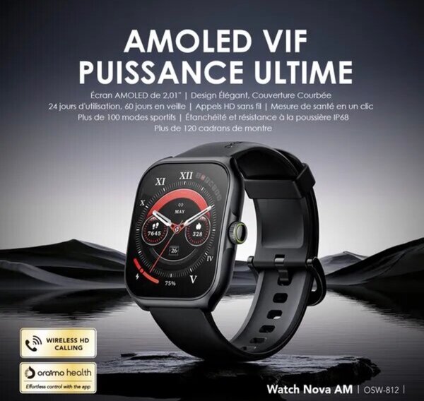 Montre Connectée AMOLED 2.01"