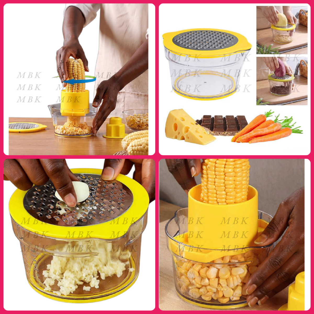 Râpe à maïs multifonction