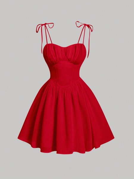 Robe évasée à bretelles