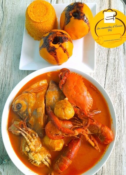 Délice de fruits de mer et gombo