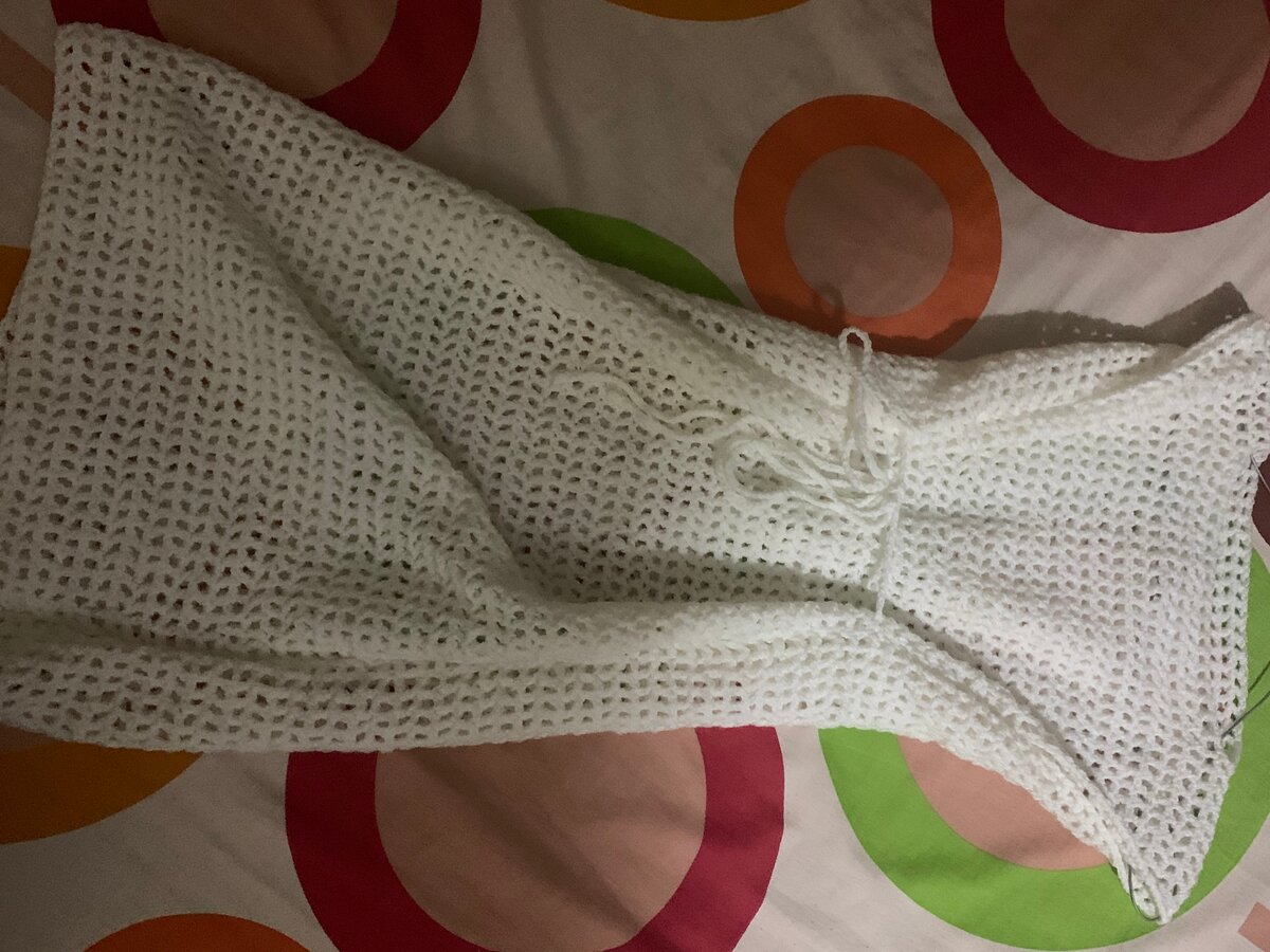 Robe d'été en crochet blanc