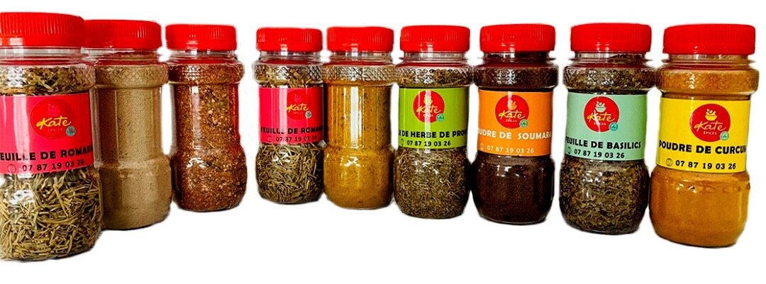 Kankankan, curry , paprika, thym , grain de coriandre