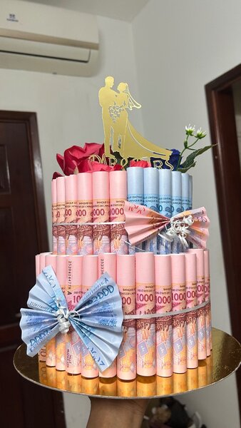 Bouquet d'argent cadeau