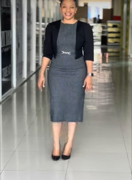 Women's dress straight grey