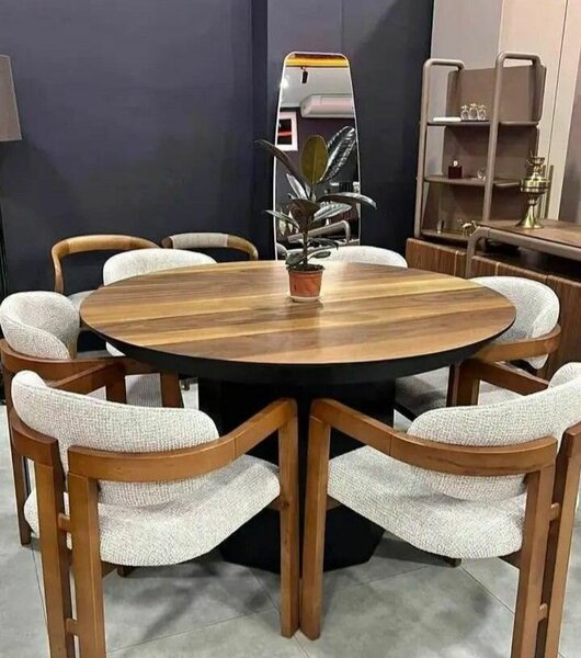 Ensemble Table Ronde en Bois