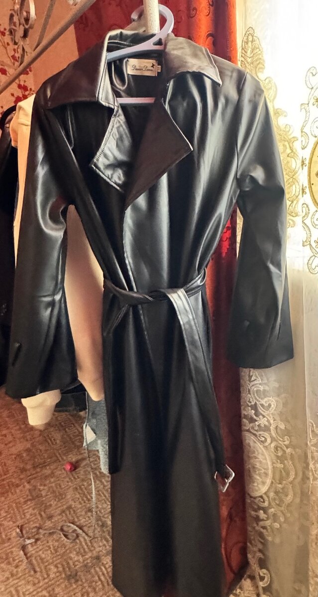 Тренч кожанный