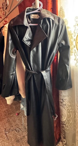 Тренч кожанный