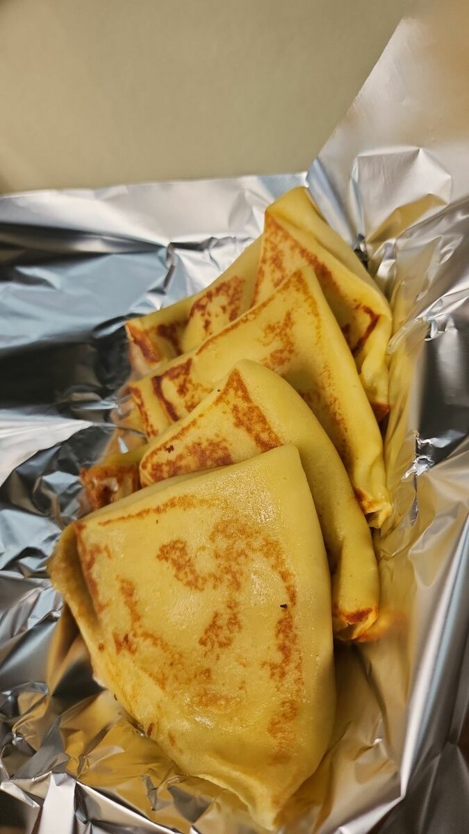 Crêpes au poulet et fromage