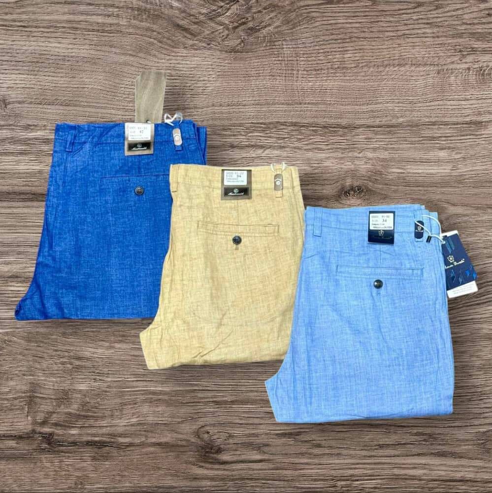 Pantalons homme en lin décontractés